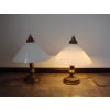 Para lamp stołowych vintage lata 70.